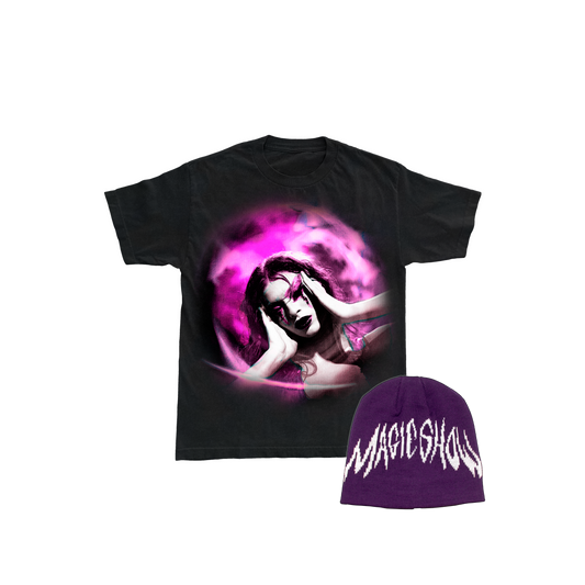 COMBO M - CAMISETA BAILARINA + GORRO ROXO